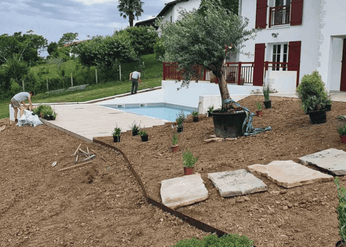 travaux de paysagiste à hasparren